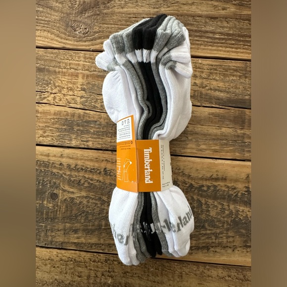 New Timberland Socks Pack 5 Pair Women’s Multicolor Cushioned Quarter Crew Socks - Picture 4 of 4